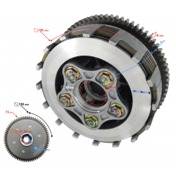 GT 125 clutch complete