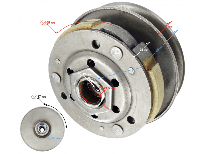 Clutch for Falcon E4 scooter