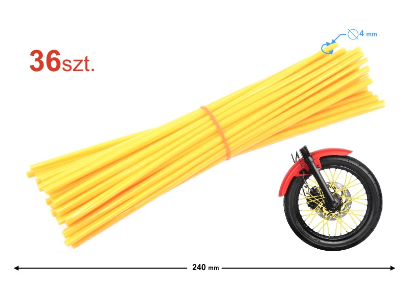 Spoke band yellow (36 pcs.)