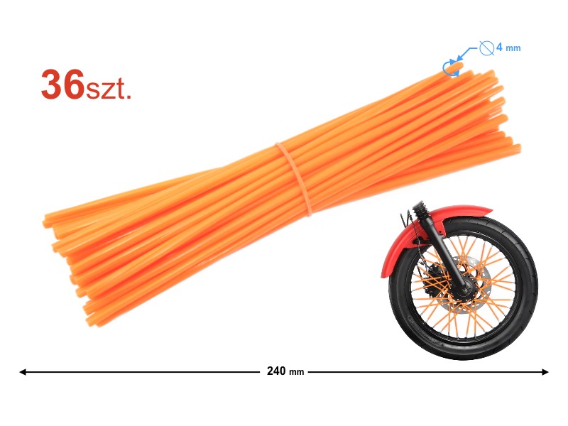 Spoke band orange (36 pcs.)