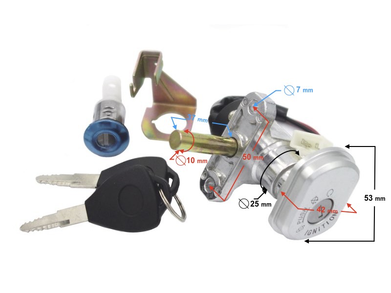 Ignition switch for Tres scooter
