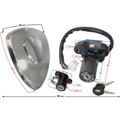 Ignition switch for Classic 125 motorcycle