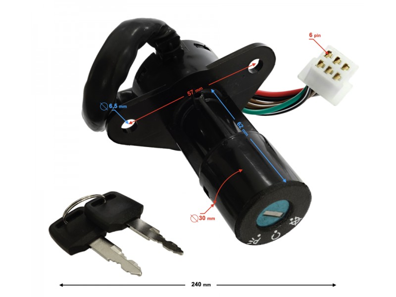 Ignition switch for Sprint 2 moped