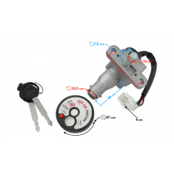 Ignition switch complete Scalpel 50