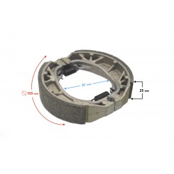 Rear brake shoes for Tres scooter Rear brake shoes for Tres scooter