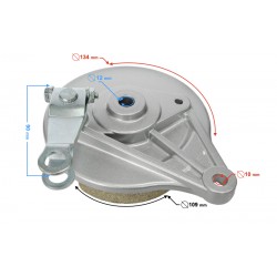 Rear brake shoes (set with spreader, with lever and spring) for Ranger Classic moped Rear brake shoes (set with spreader, with lever and spring) for Ranger Classic moped