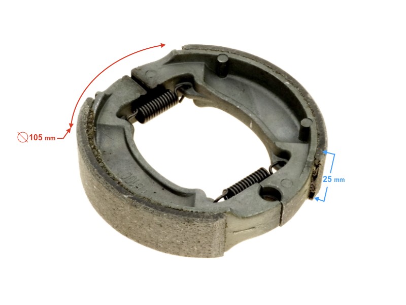 Rear brake shoes for Falcon 2T 50cc scooter Rear brake shoes for Falcon 2T 50cc scooter