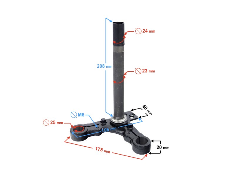 Seatpost for Ranger Classic (E4) moped