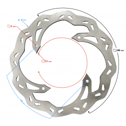 Rear brake disc NXT300