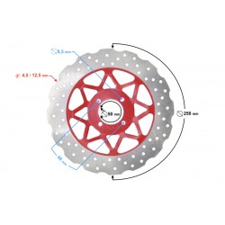 Front brake disc for FR 2 moped