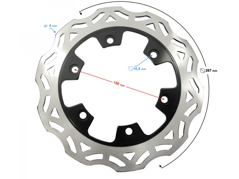 Front brake disc for Hyper 125 motorcycle Front brake disc for Hyper 125 motorcycle