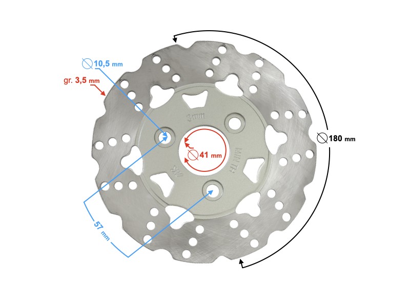 Front brake disc Scalpel 50 / Flash 50