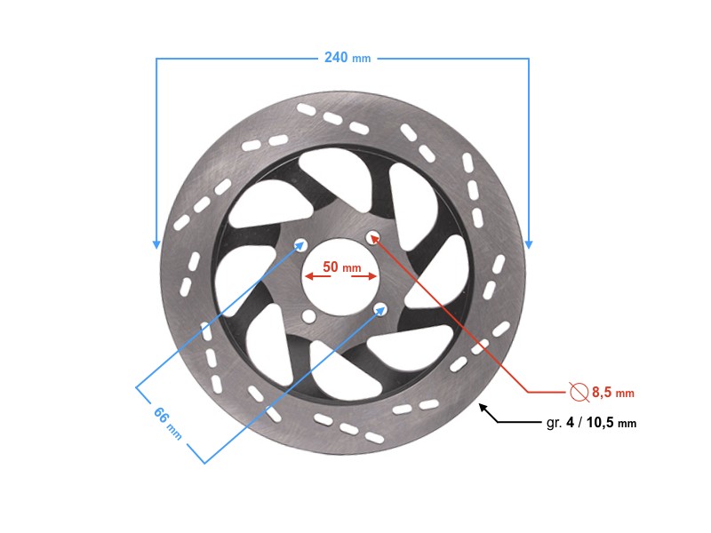 Front brake disc for Classic 125, injection Front brake disc for Classic 125, injection
