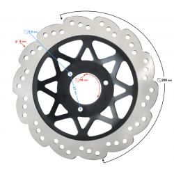 Front brake disc for B-Max scooter