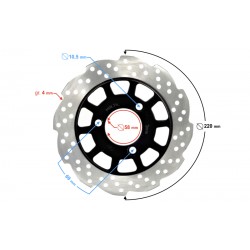 Rear brake disc for B-Max scooter