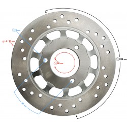 Front brake disc for Falcon 125cc, injection