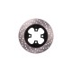 Rear brake disc for Cafe Racer motorcycle