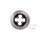 Rear brake disc for Cafe Racer motorcycle