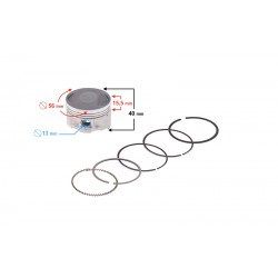125cc graphite piston for Hyper 125 motorcycle
