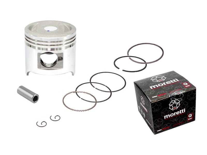 Moretti 50cc piston 4T moped, diameter 39, pin diameter 13, height 17,2, set