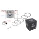 Moretti 80cc piston 4T moped, diameter 47, pin diameter 13, height 17,5, h:2, set