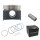 Moretti 50cc piston 4T scooter, graphite, diameter 39, pin diameter 13, height 17,2, set