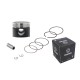 Moretti 50cc piston 4T scooter, graphite, diameter 39, pin diameter 13, height 17,2, set