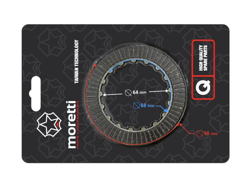 Clutch discs for Fighter 2 moped