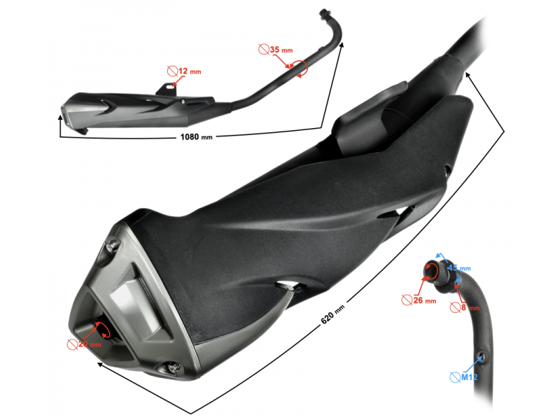 Muffler for FR 2 moped