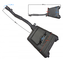 Muffler for Hyper 125, injection
