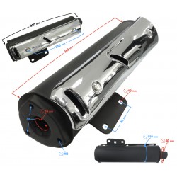 Muffler for Falcon 2T scooter