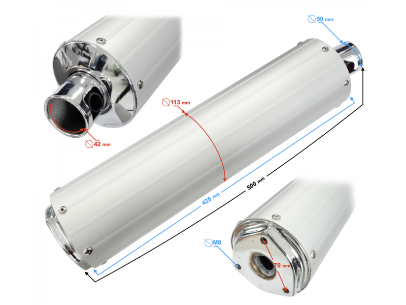 Muffler for Huragan 125