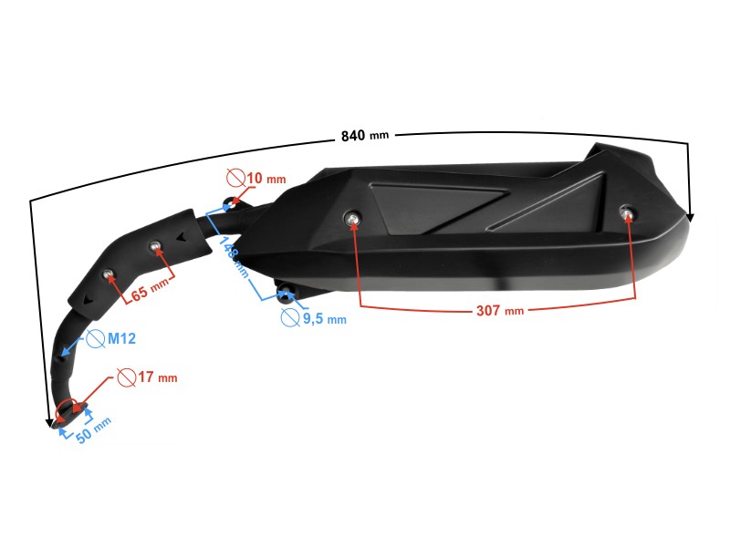 Muffler for B-Max (Euro 4) scooter