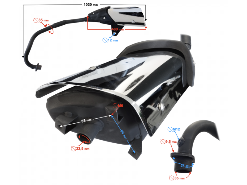 Muffler GT 125 Euro 5