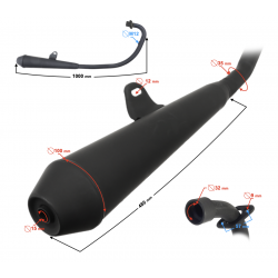Muffler for Cafe Racer motorcycle