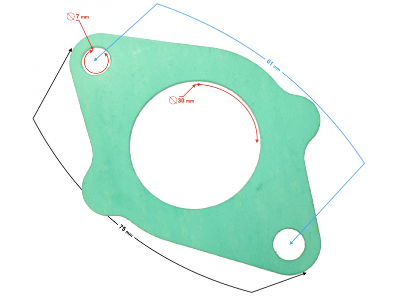 Carburator seal for Classic 125 motorcycle, diameter 27, 30 mm
