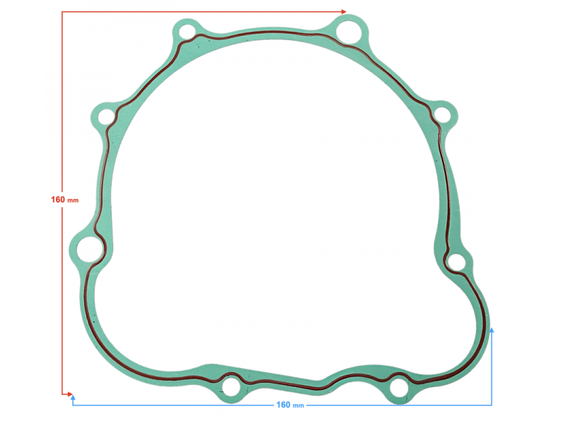 Left crankcase cover seal for Classic 125 motorcycle