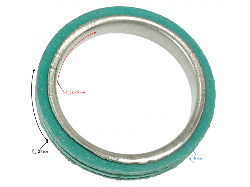 Muffler seal for B-Max scooter