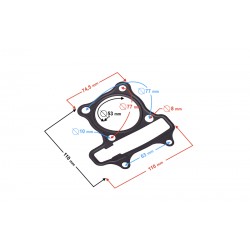 head seal 125cc for B-Max scooter