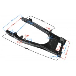 Rear suspension rocker arm for Classic 125 motorcycle