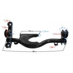 Engine swingarm for Falcon 125 2 scooter