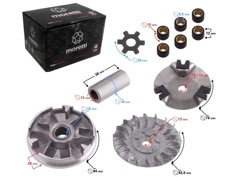 Moretti Variator (diameter 13mm) for Falcon scooter