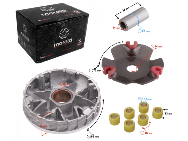 Tunning Variator 4T GY6 scooter