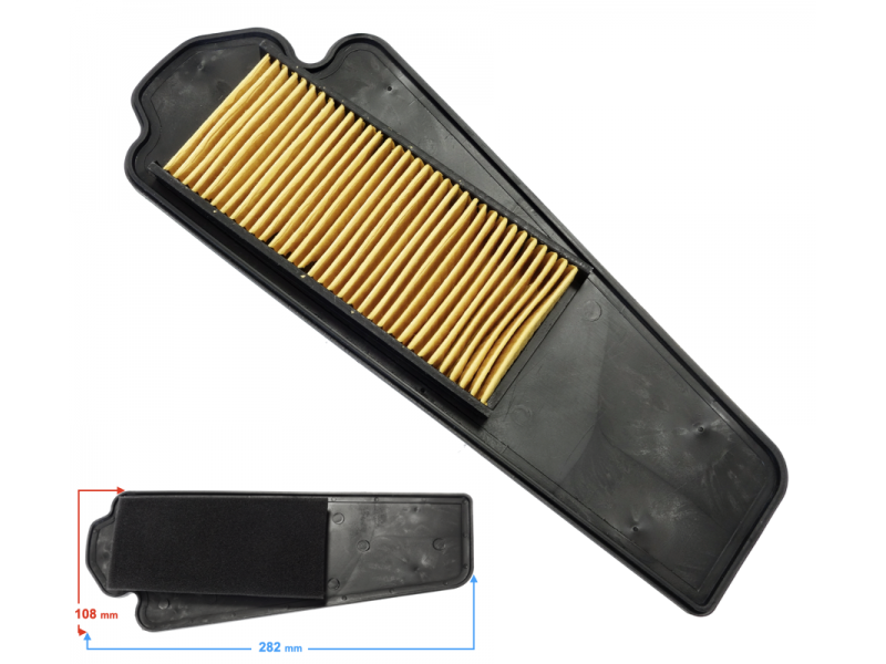 Paper air filter cartridge for scooter