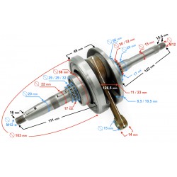Crankshaft for B-Max scooter