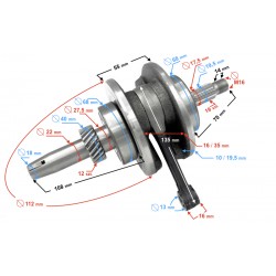 Crankshaft for Cafe Racer motorcycle Crankshaft for Cafe Racer motorcycle