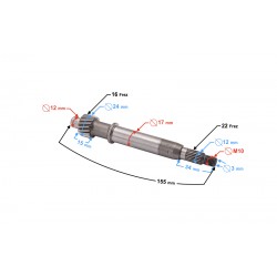 Rear axle shaft Galactic Euro 4