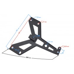 Rear registration bracket for FR 2 moped Rear registration bracket for FR 2 moped