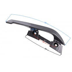 Bracket - left passenger handle, graphite, for B-Max scooter