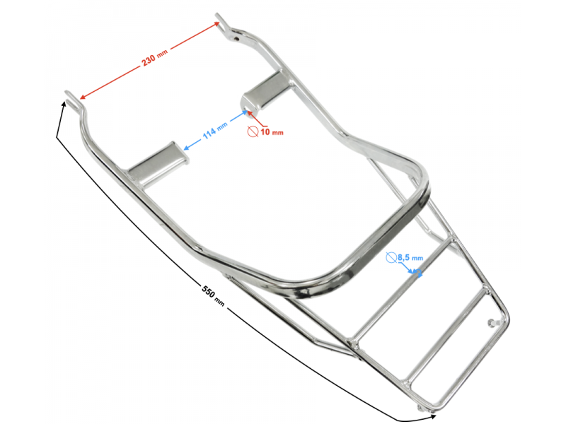 Trunk bracket for Ranger Classic moped